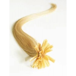 Vlasy európskeho typu k predlžovaniu keratínom 40cm – prírodná blond