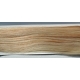 Clip in pás z pravých vlasů 63cm rovný – platina / světle hnědá