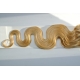 Clip in pás z pravých vlasů 43cm vlnitý – nejsvětlejší blond