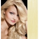 Clip in vlasy 53cm 100% ľudské - REMY 100g – NAJSVETLEJŠIA BLOND