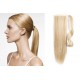 Clip in príčesok cop / vrkoč 100% ľudské vlasy 50cm – najsvetlejšia blond