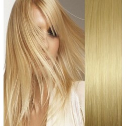 Clip in vlasy 73cm 100% ľudské - REMY 140g - svetlejšia blond