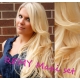 Vlnitý clip in maxi set 53cm pravé ľudské vlasy - REMY 200g – najsvetlejšia blond