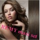 Clip in maxi set 53cm pravé ľudské vlasy - REMY 200g – tmavo hnedá