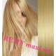 Clip in maxi set 53cm pravé ľudské vlasy - REMY 200g – svetlejšia blond