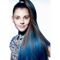 Clip in pramienok - REMY 100% ľudské vlasy – modrá