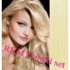 Clip in maxi set 73cm pravé ľudské vlasy - REMY 280g – najsvetlejšia blond
